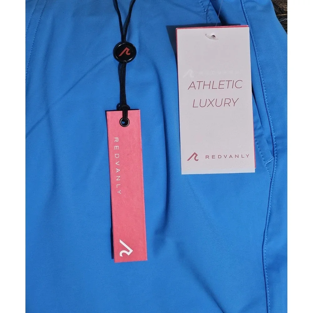 Redvanly‎ Men's Ibiza Blue Hanover Pull-On Golf Shorts Size Small 9